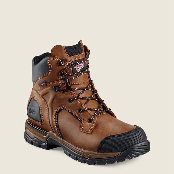 Red Wing Work Boots Flexforce® - 6-Inch Waterproof Soft Toe - Brune/Svart - Herre 0852-ZSHWK